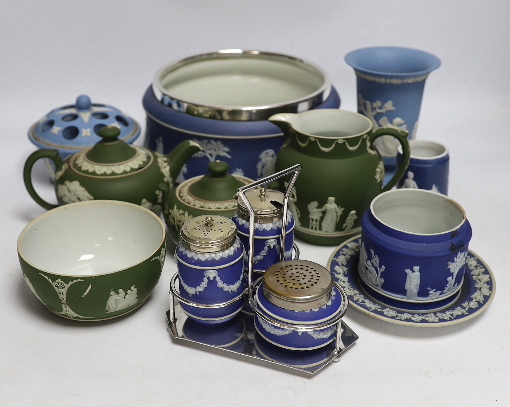 A collection of late 19th and early 20th century Wedgwood items                                                                                                                                                             