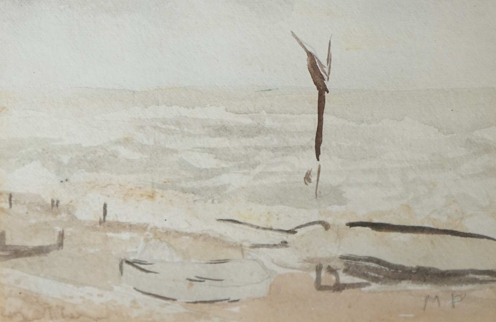 Mary Potter (1900-1981), contemporary watercolour, 'Strange Place', initialled, inscribed verso, 9.5 x 14cm. Condition - good                                                                                               