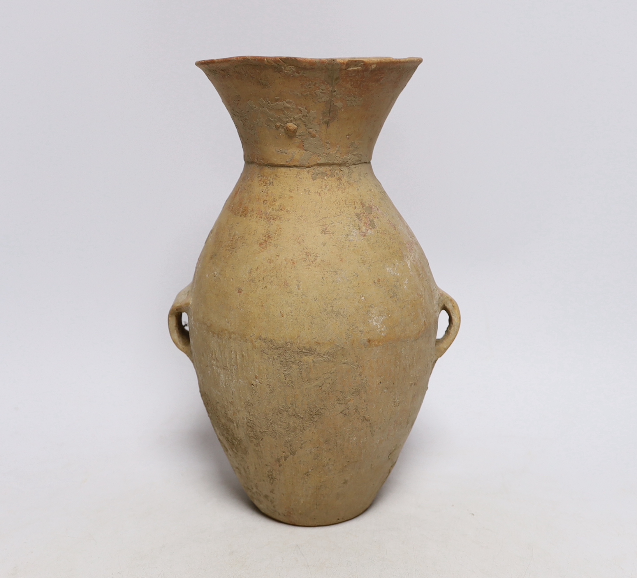 A Chinese Neolithic Qijia Culture Pottery jar, c.2000 B.C., 27cm high                                                                                                                                                       