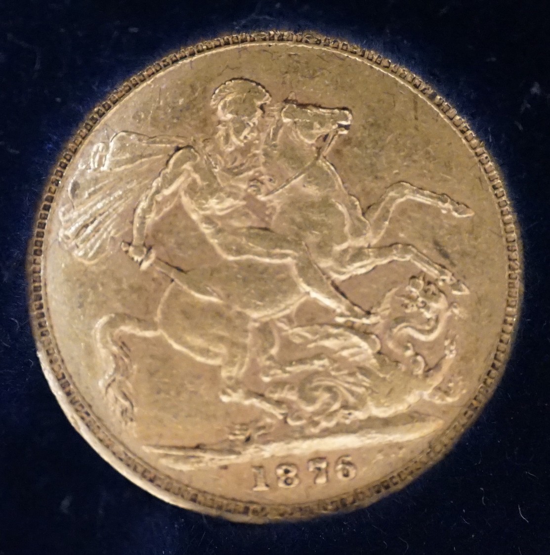 A Victoria gold sovereign 1876                                                                                                                                                                                              