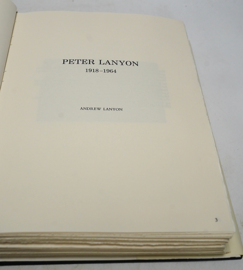 Andrew Lanyon, Peter Lanyon (1919-1964), hardback book with photographs, limited edition 366/500 with slip case. Condition - fair to good                                                                                   