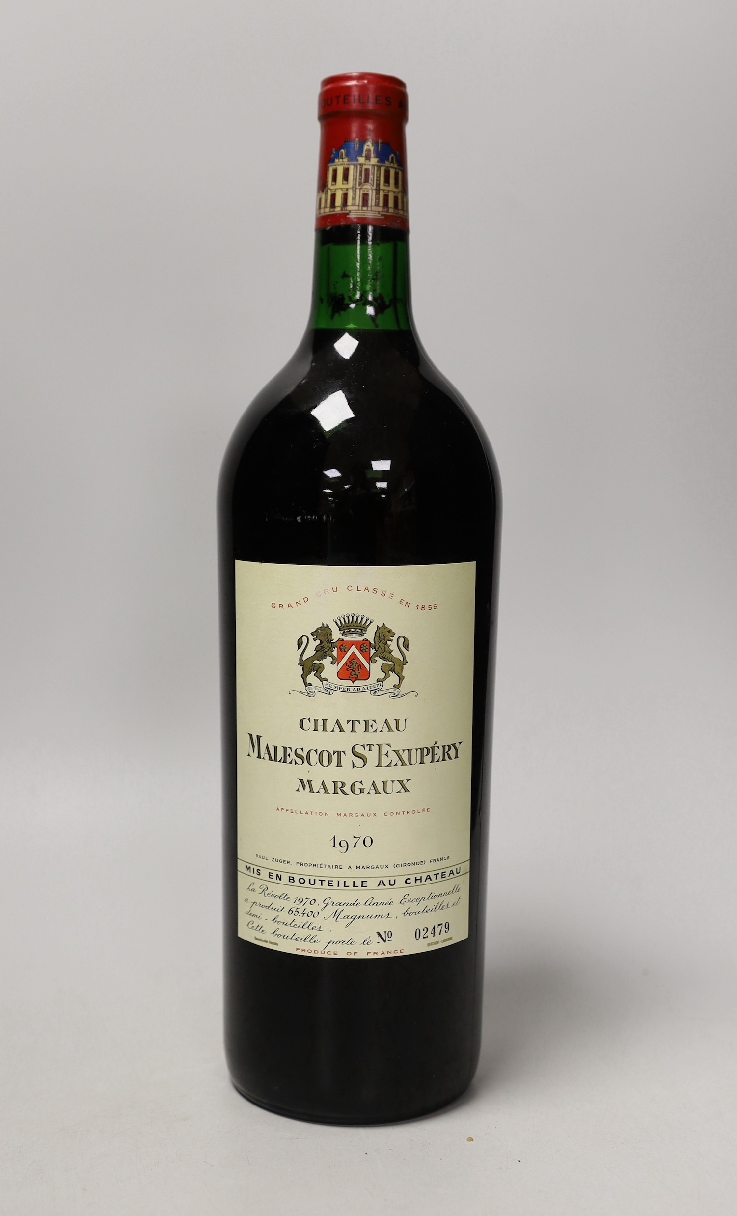 One Magnum of Malescot St. Exupery Margaux 1970 St Julien                                                                                                                                                                   