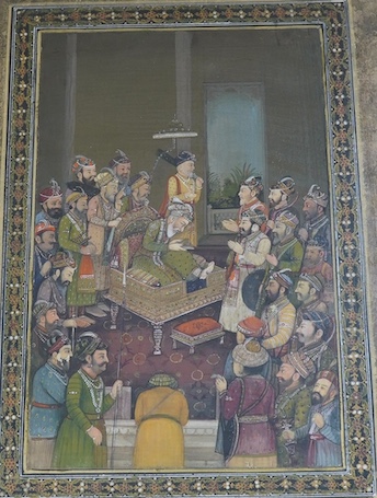 19th century Persian School, gouache, 39 x 27cm. Condition - fair to good                                                                                                                                                   