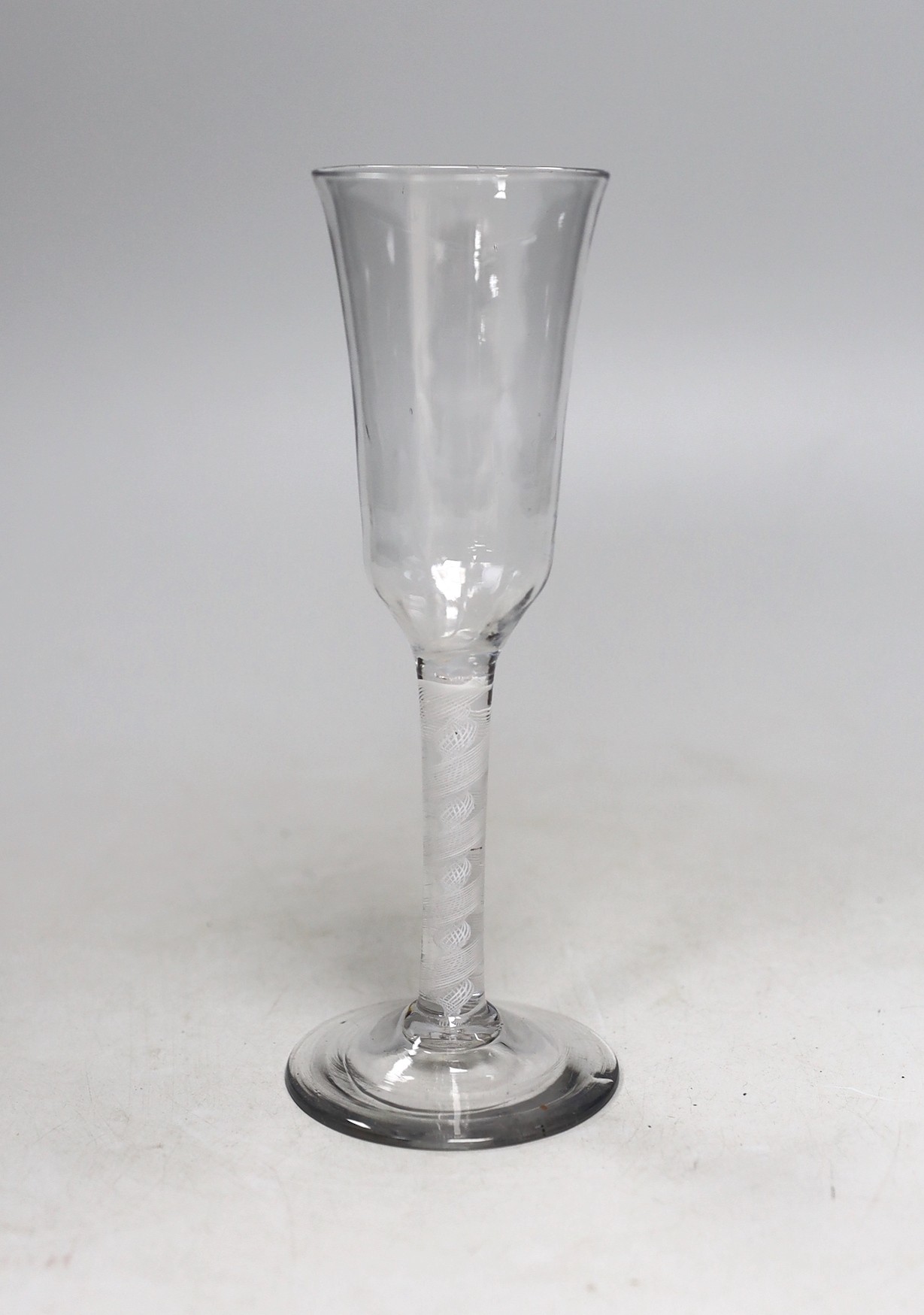 A George III DSOT stem ale glass. 19cm tall                                                                                                                                                                                 