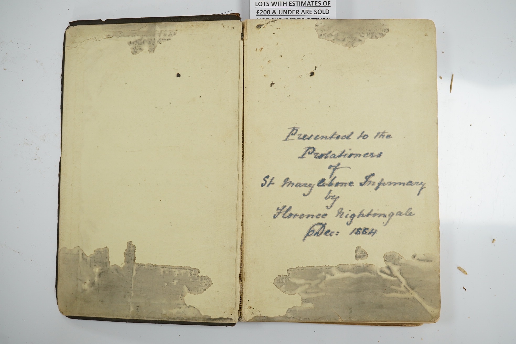 Nightingale, Florence - Notes on Nursing: what it is, and what it is not. new edition, revised and enlarged. original blind decorated and gilt lettered cloth, yellow e/ps. (distressed). Harrison, 1860.                   