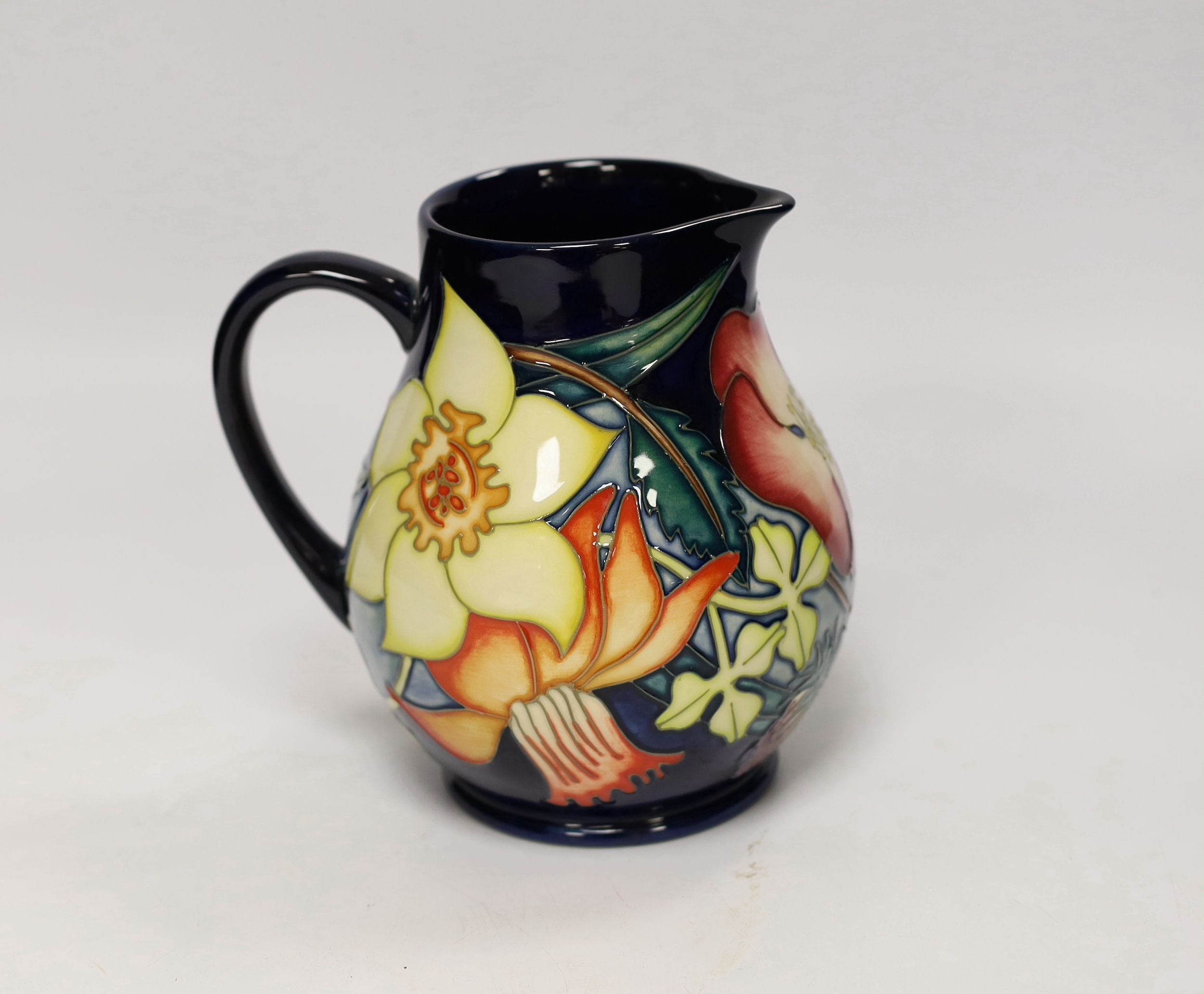 A Moorcroft Golden Jubilee jug, 15cm high, boxed                                                                                                                                                                            