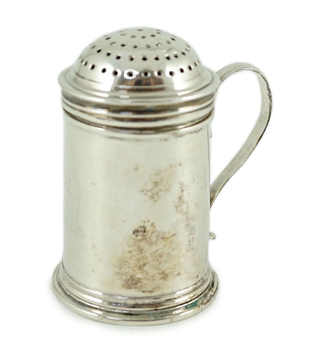 An early George I silver kitchen pepper, no maker's mark                                                                                                                                                                    