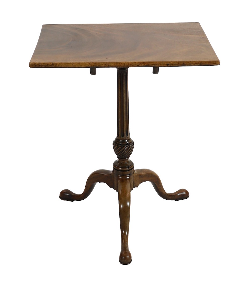 A George III mahogany tripod table                                                                                                                                                                                          