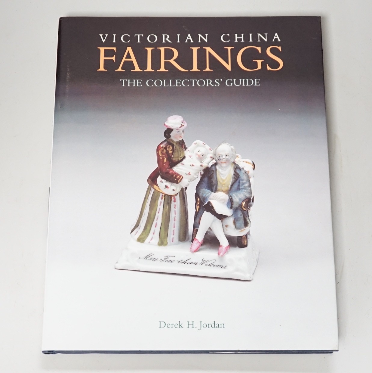 A collection of 14 German porcelain Fairings and a related book - Antiques collectors guide by Derek H. Jordan                                                                                                              