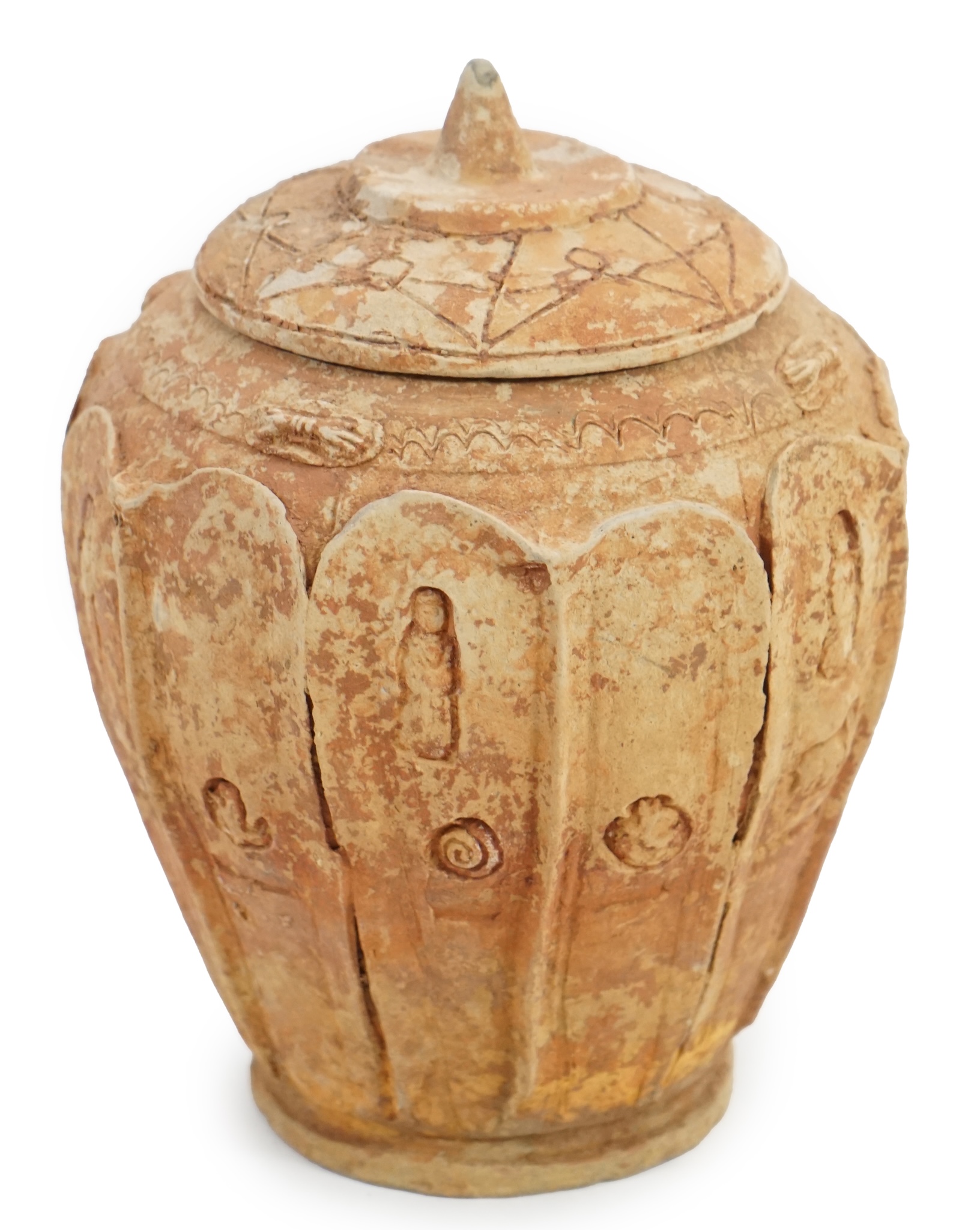 A fine Chinese Buddhist pottery zodiac jar, Song Dynasty (AD 960 - 1279), or possibly the Yuan Dynasty (AD 1279-1368)                                                                                                       