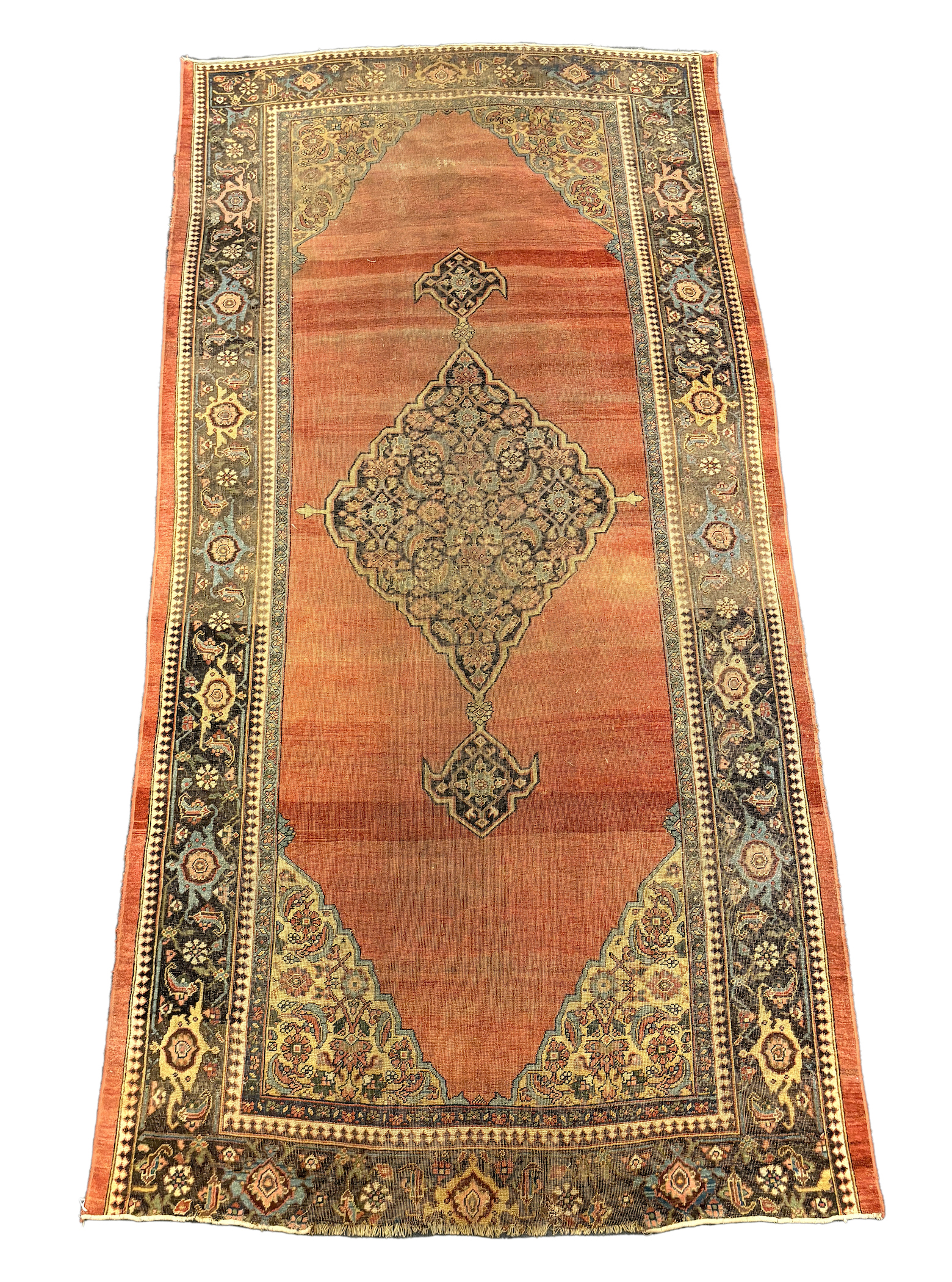 An antique Bidjar carpet 365 x 185cm                                                                                                                                                                                        