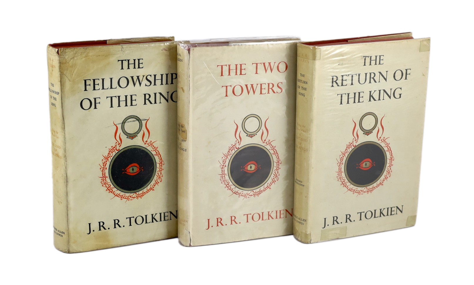 Tolkien, J.R.R - The Lord of the Rings, 3 vols, 1st editions                                                                                                                                                                