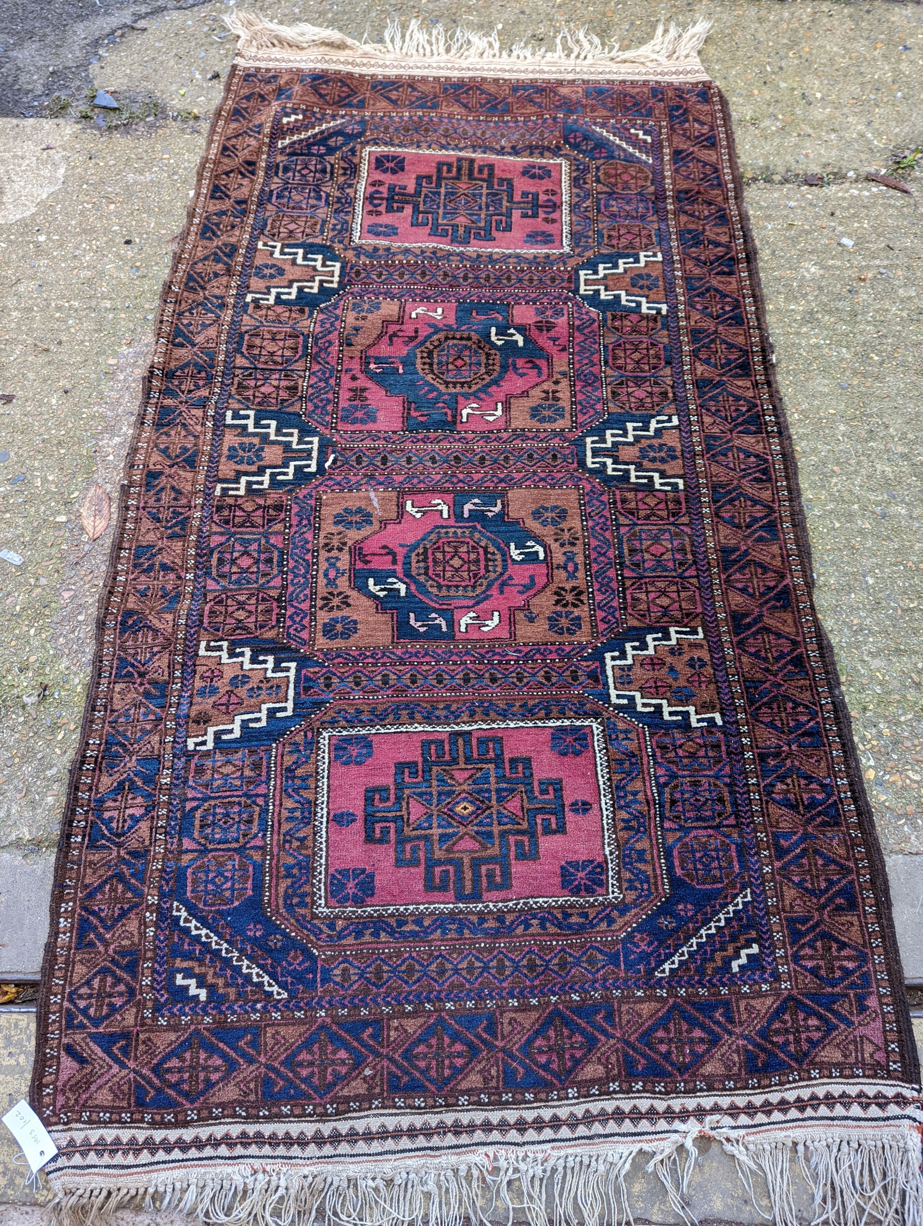 A Bokhara rug, 180 x 101cm                                                                                                                                                                                                  