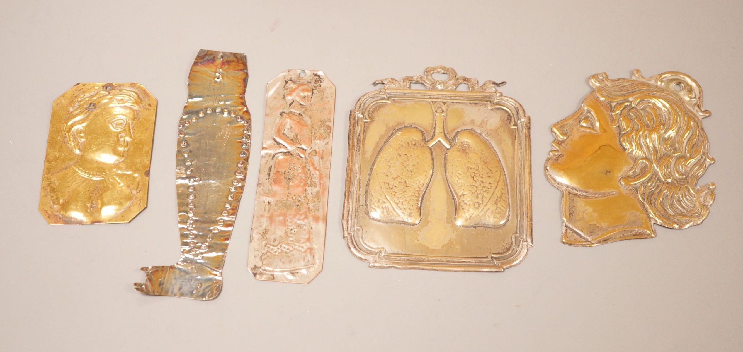 A large collection of Greek / Italian metal appliques                                                                                                                                                                       
