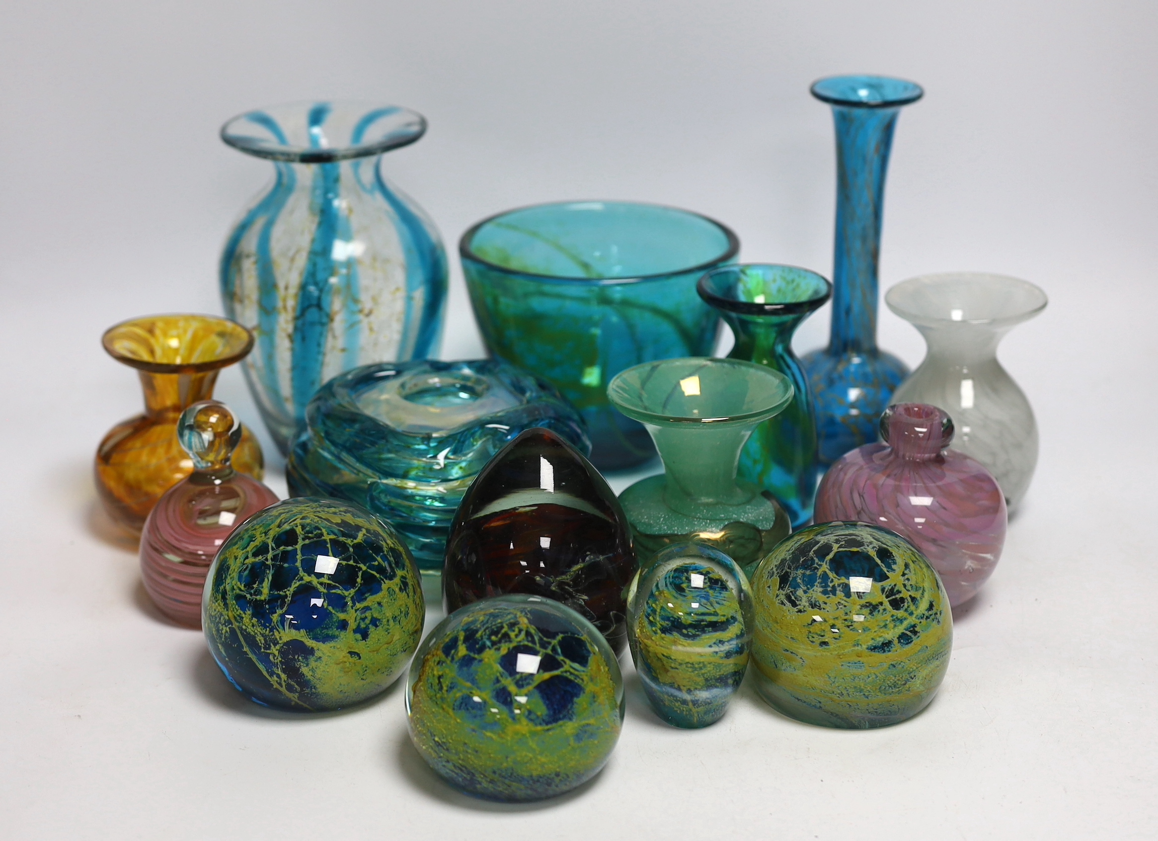 Mdina glass. 'Sea and Sand' pattern glassware (15)                                                                                                                                                                          