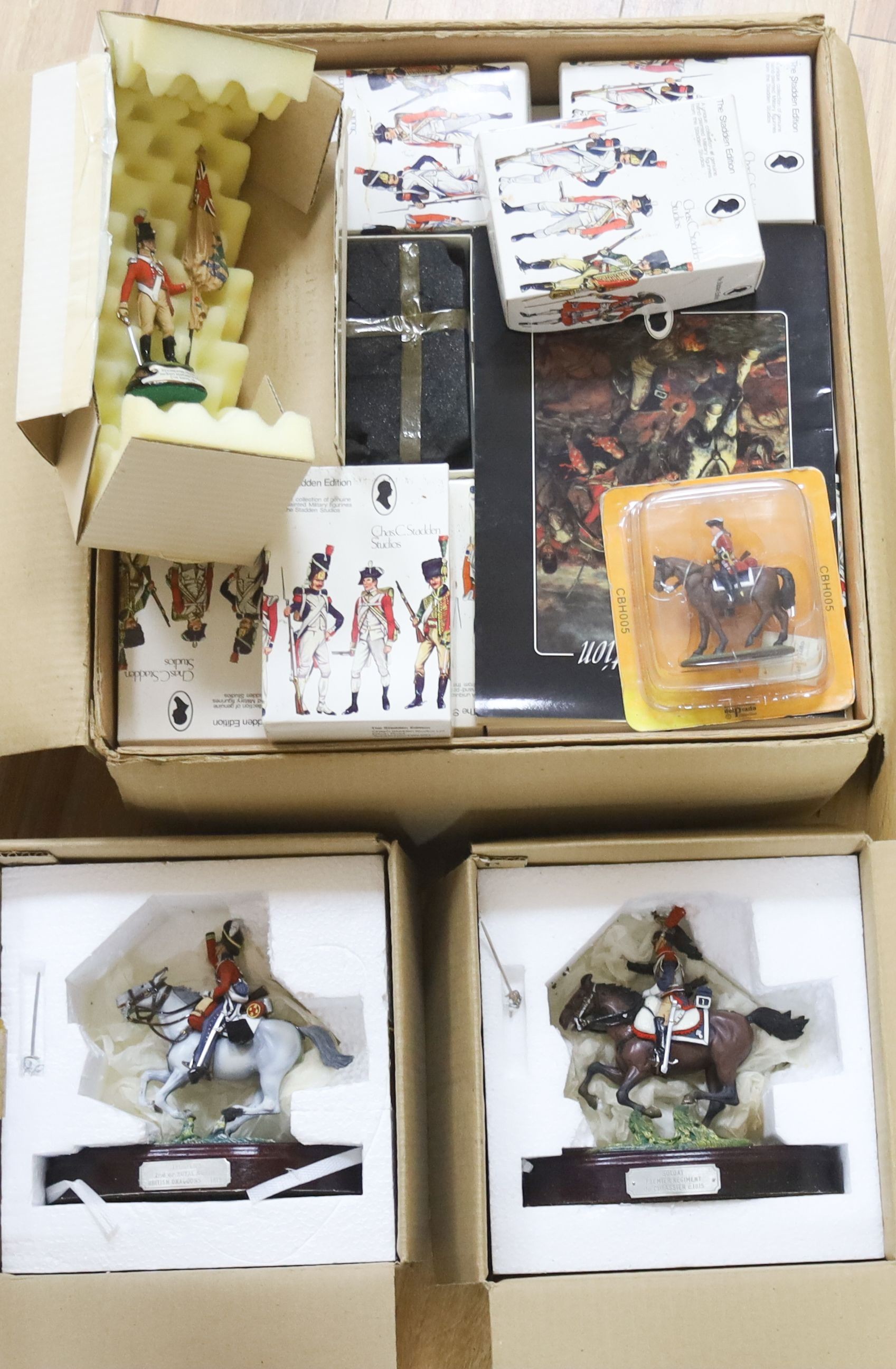 A collection of model soldiers by Charles Stadden, many boxed                                                                                                                                                               