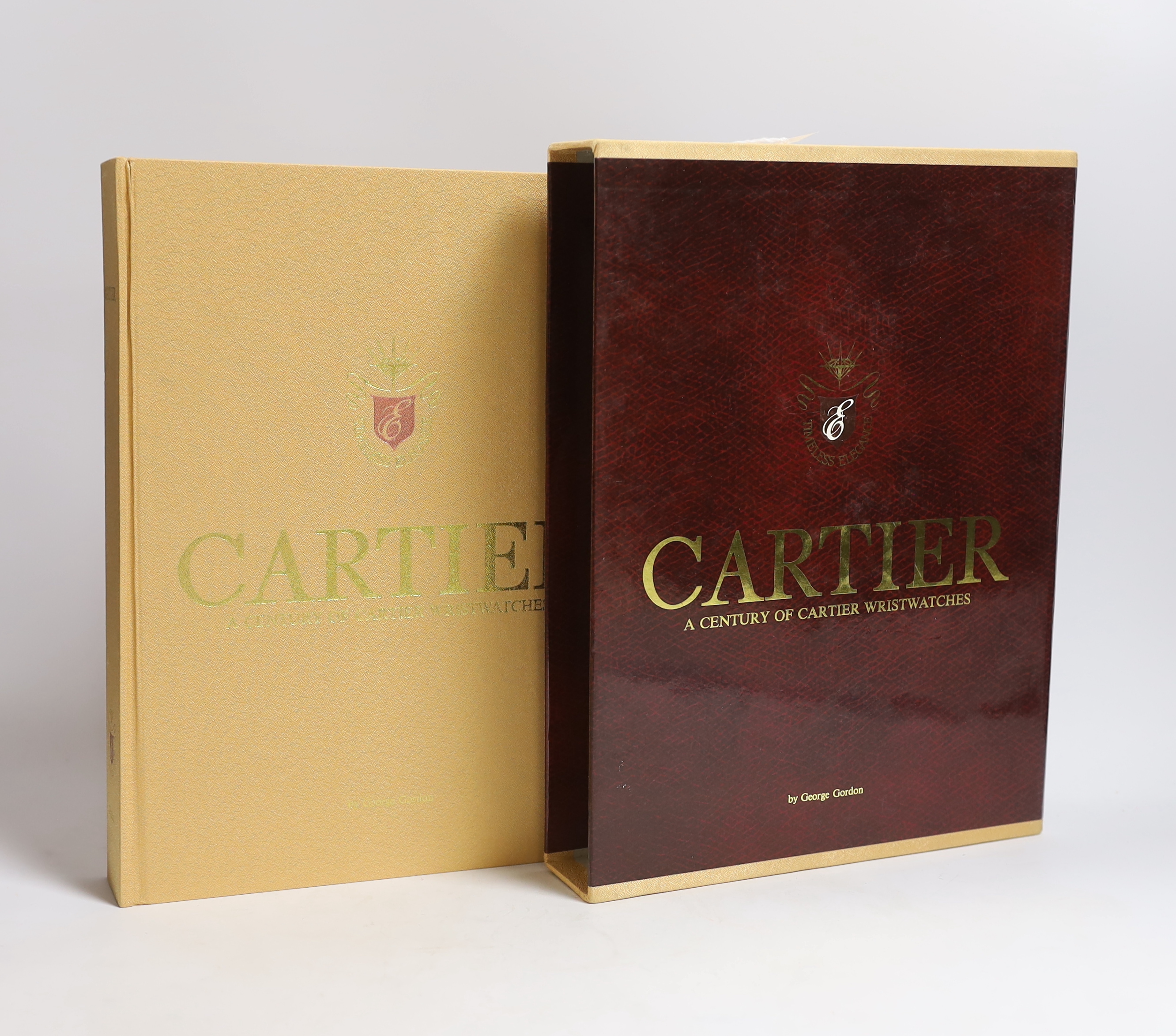 George Gordon- A Century of Cartier Wristwatches, published in 1989, with certificate.                                                                                                                                      