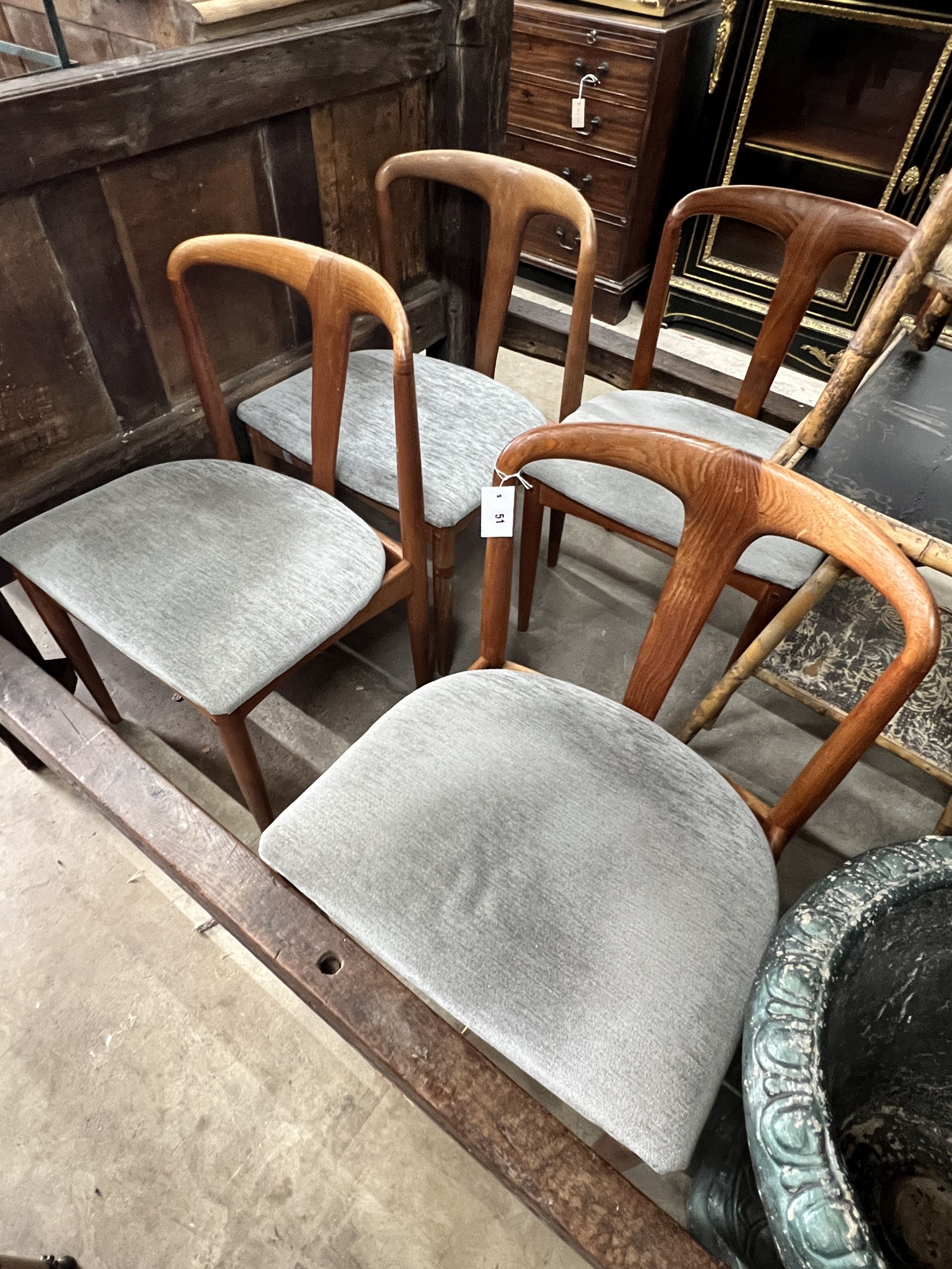 Four Uldum Mobelfabrik chairs (with damage)                                                                                                                                                                                 