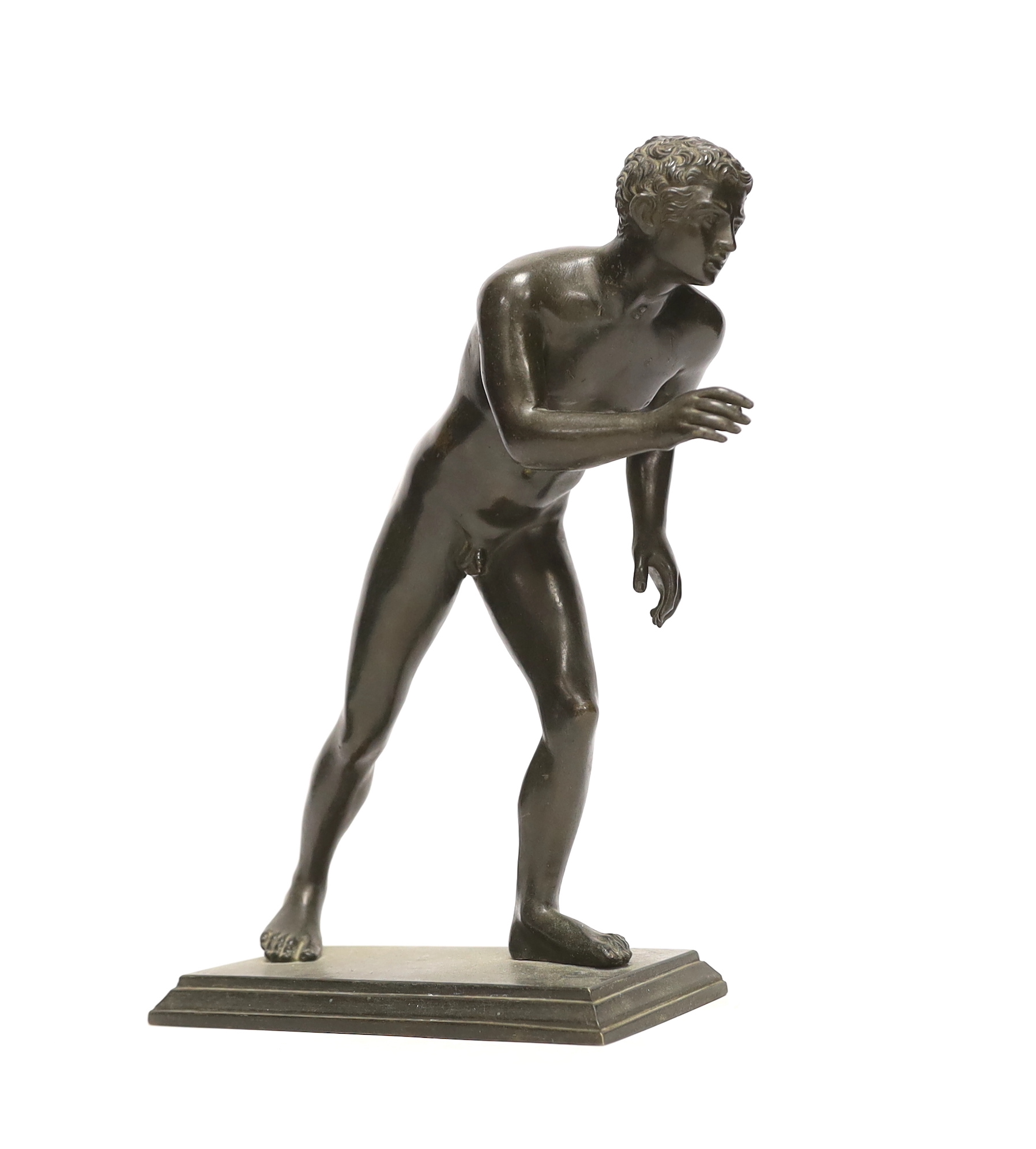 After The Antique, a bronze figure of an athlete, 26cm high                                                                                                                                                                 