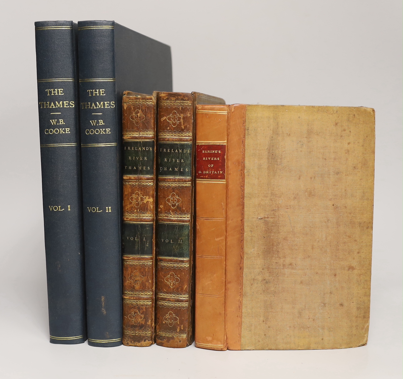 IRELAND: Ireland, Samuel- Picturesque Views on the River Thames, from Its Source in Gloucestershire to the Nore; with Observations on the Public Buildings and Other Works of Art in its Vicinity, first edition, 2 vols., 2