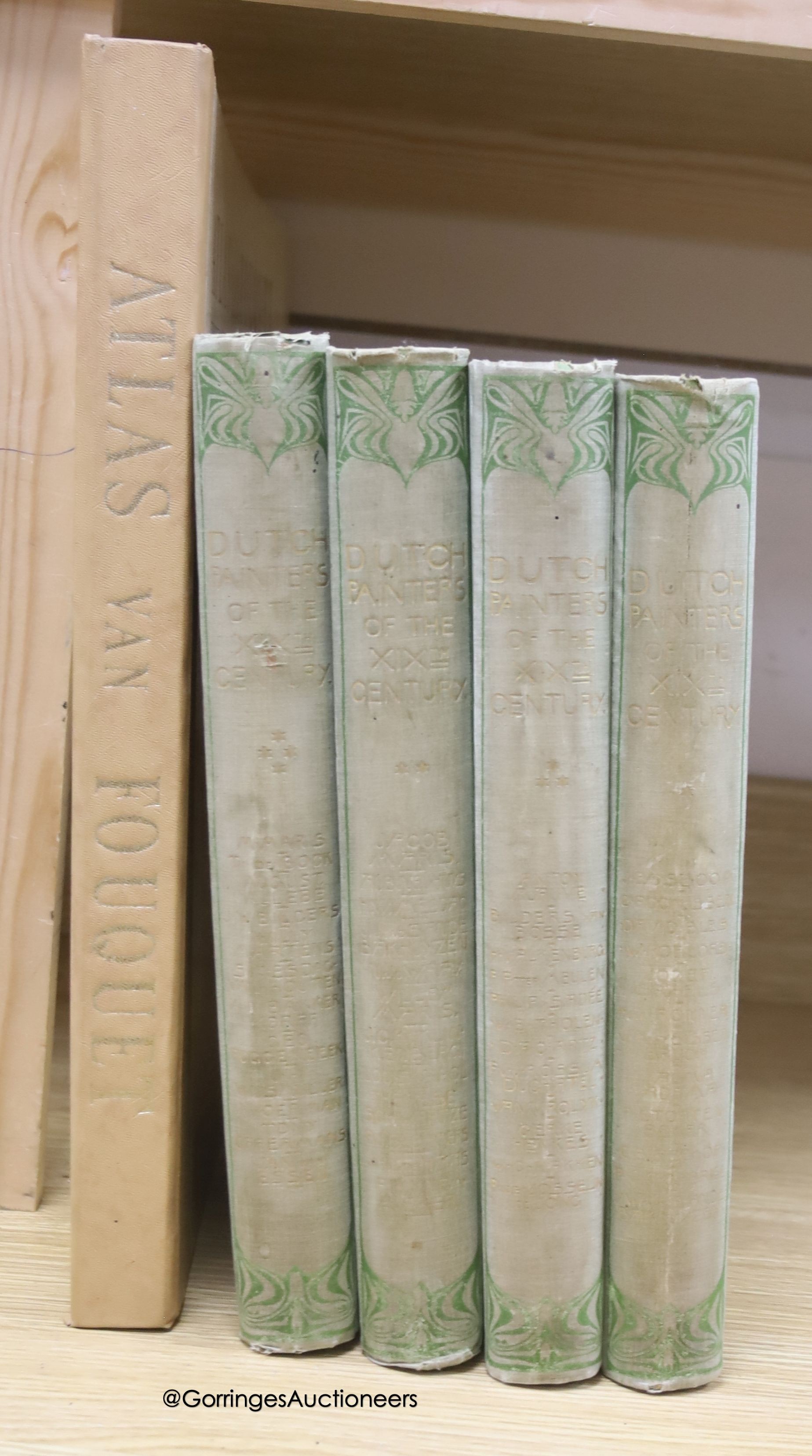 Rooses (M. ed.), Dutch Painters of the Nineteenth Century, 4 vols, 1898 and a facsimile edition of 'Atlas Van Fouquet'                                                                                                      