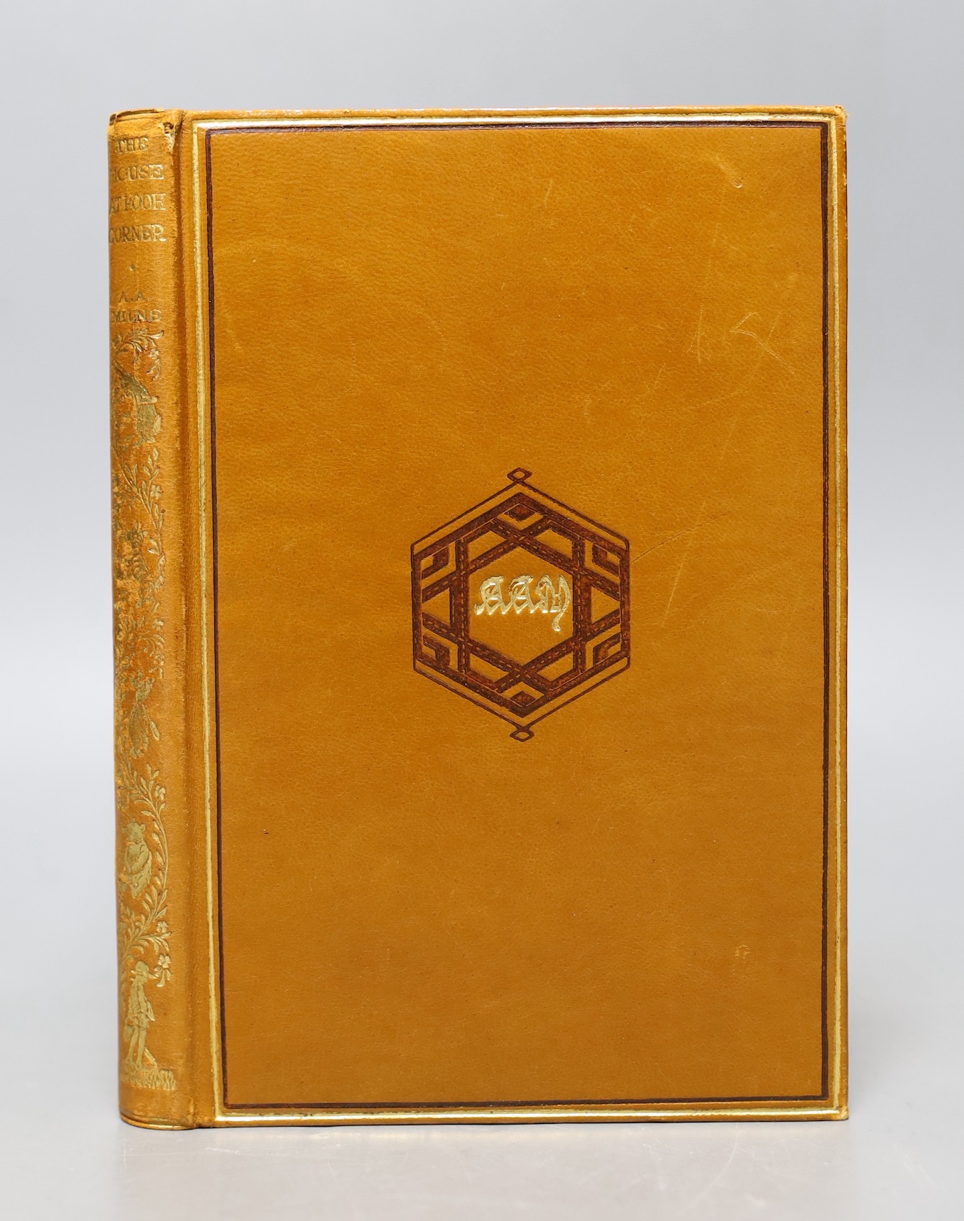 Milne, Alan Alexander - The House at Pooh Corner, 1st edition, illustrated by Ernest H. Shepard, 8vo, rebound calf gilt, Methuen & Co., London, 1928                                                                        