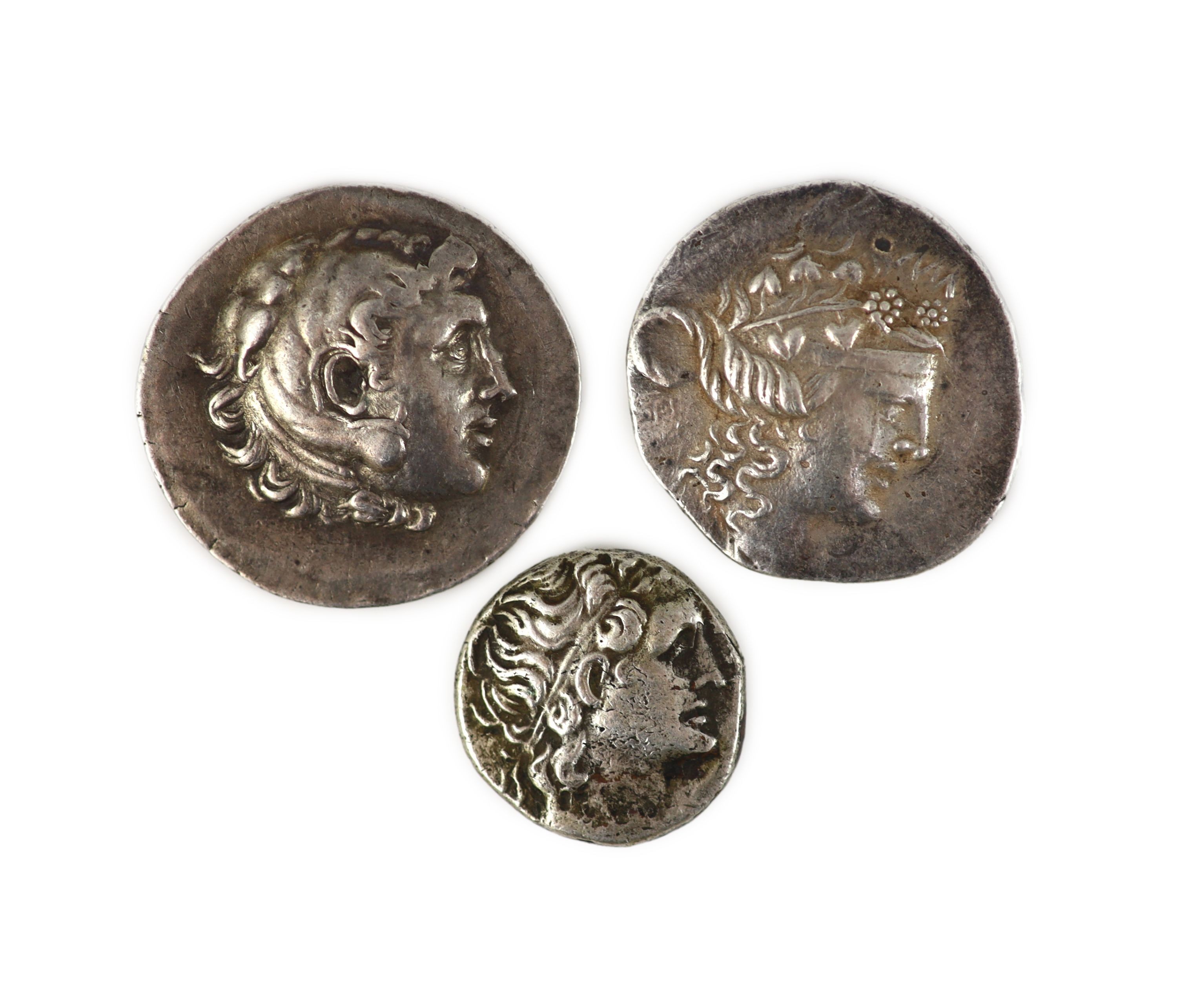 Three Ancient Greek AR Tetradrachm                                                                                                                                                                                          