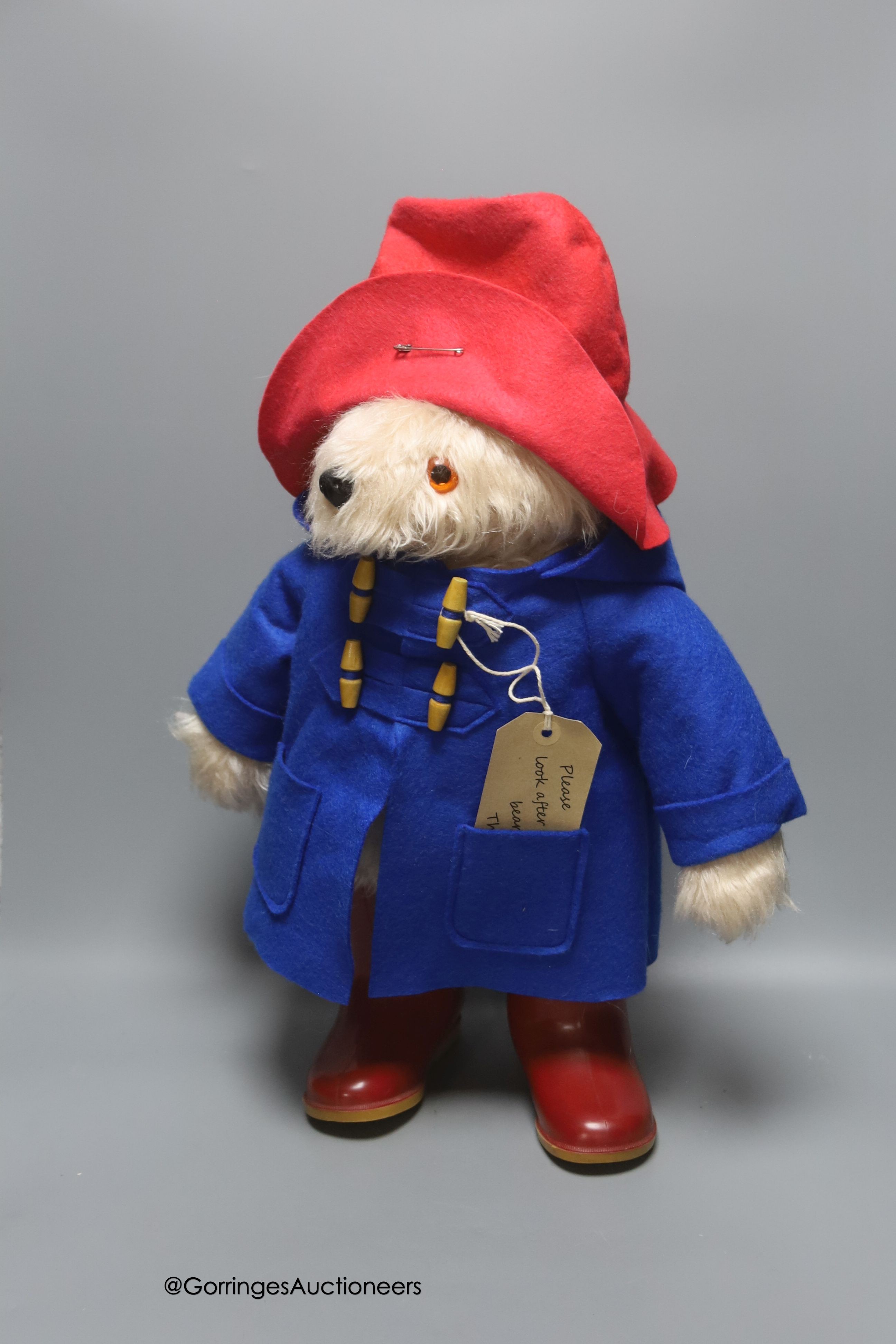 Gabrielle Designs Paddington in mint condition with Dunlop boots, 18 inches                                                                                                                                                 