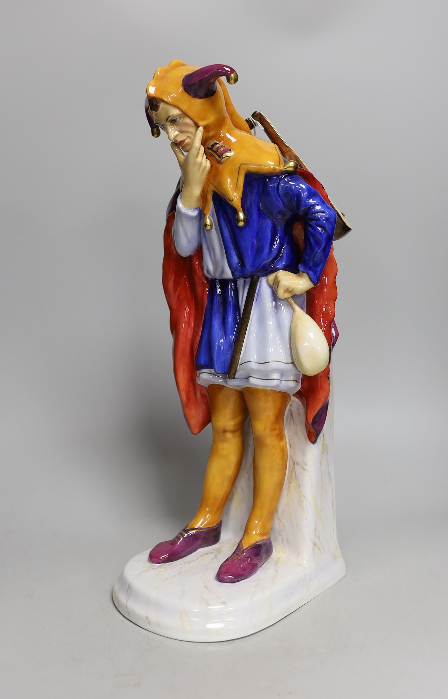 A large Royal Doulton limited edition Prestige figure Jack Point, HN 3920, number 37/250, signed D Smith ‘97, 42.5cm high                                                                                                   