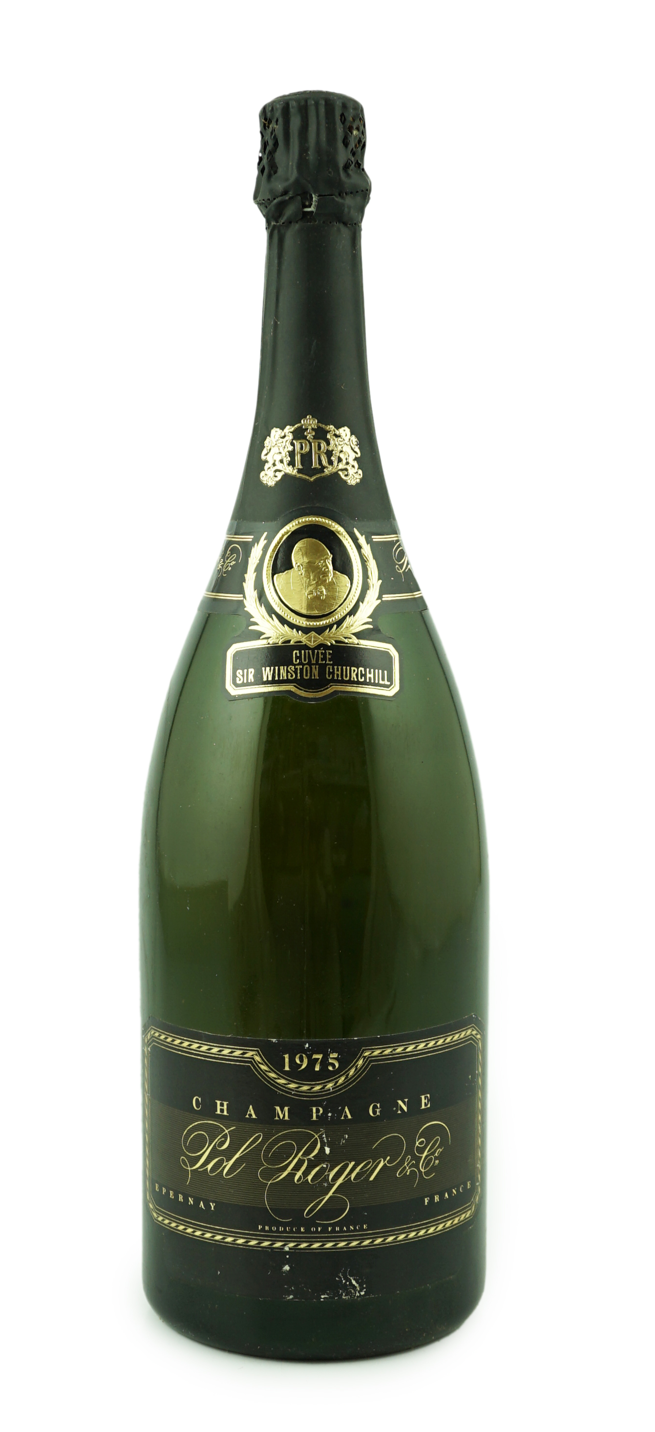 A magnum of champagne Pol Roger Cuvée Sir Winston Churchill 1975                                                                                                                                                            