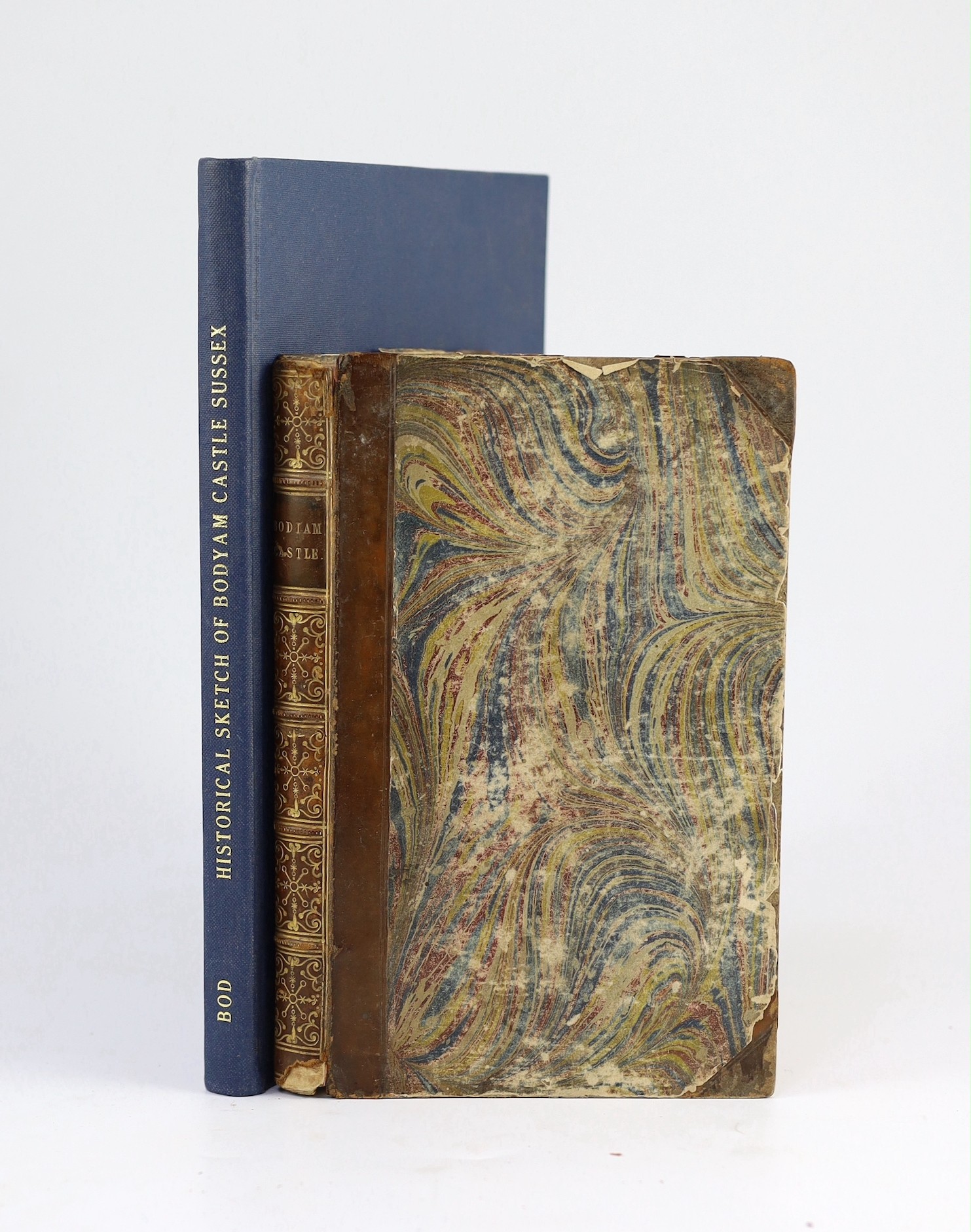 SUSSEX: (Griffin-Stonestreet, George) - Bodiam Castle, a poem, in six cantos. With notes. frontis.; old half calf and marbled boards, gilt-panelled spine. 1818; Cotton, William - A Graphic and Historical Sketch of Bodyam