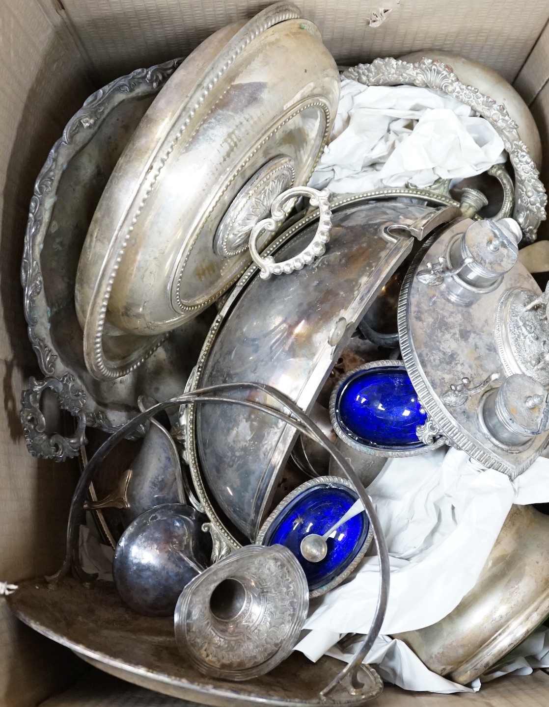 A quantity of silver plated wares                                                                                                                                                                                           