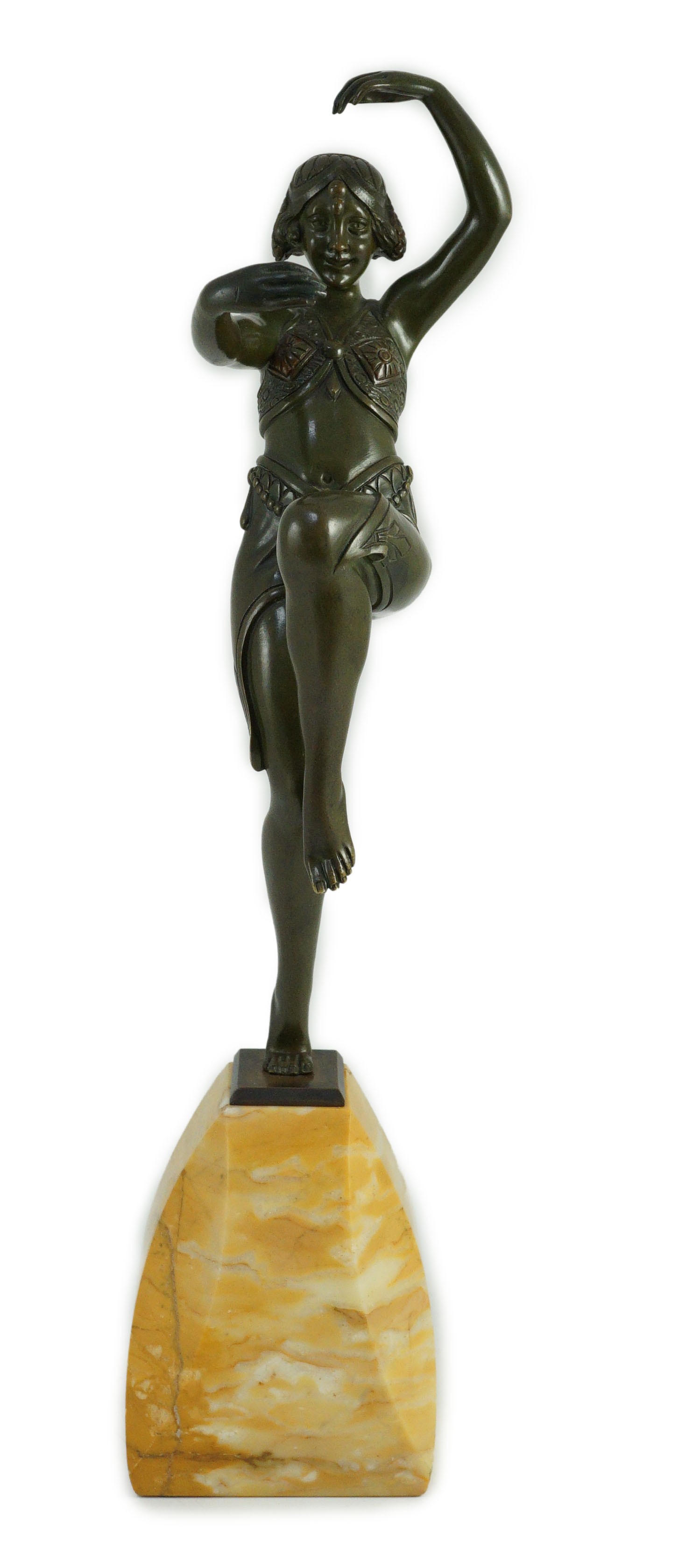 Samuel Lipchytz (1880-1943). A patinated bronze figure of a dancing woman, 40cm high                                                                                                                                        