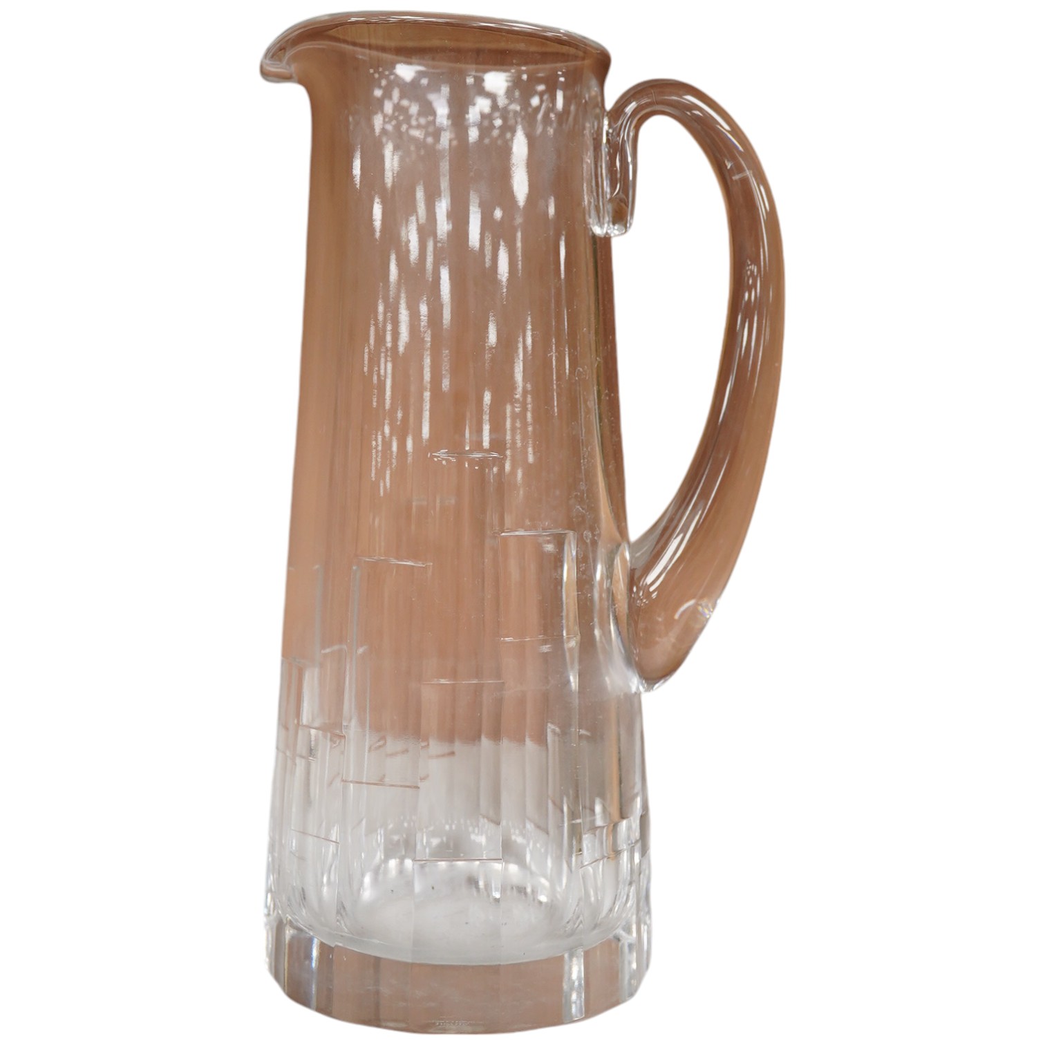 A Jasper Conran for Stuart crystal ‘Ice Martini’ jug, 27cm high. Condition - good                                                                                                                                           