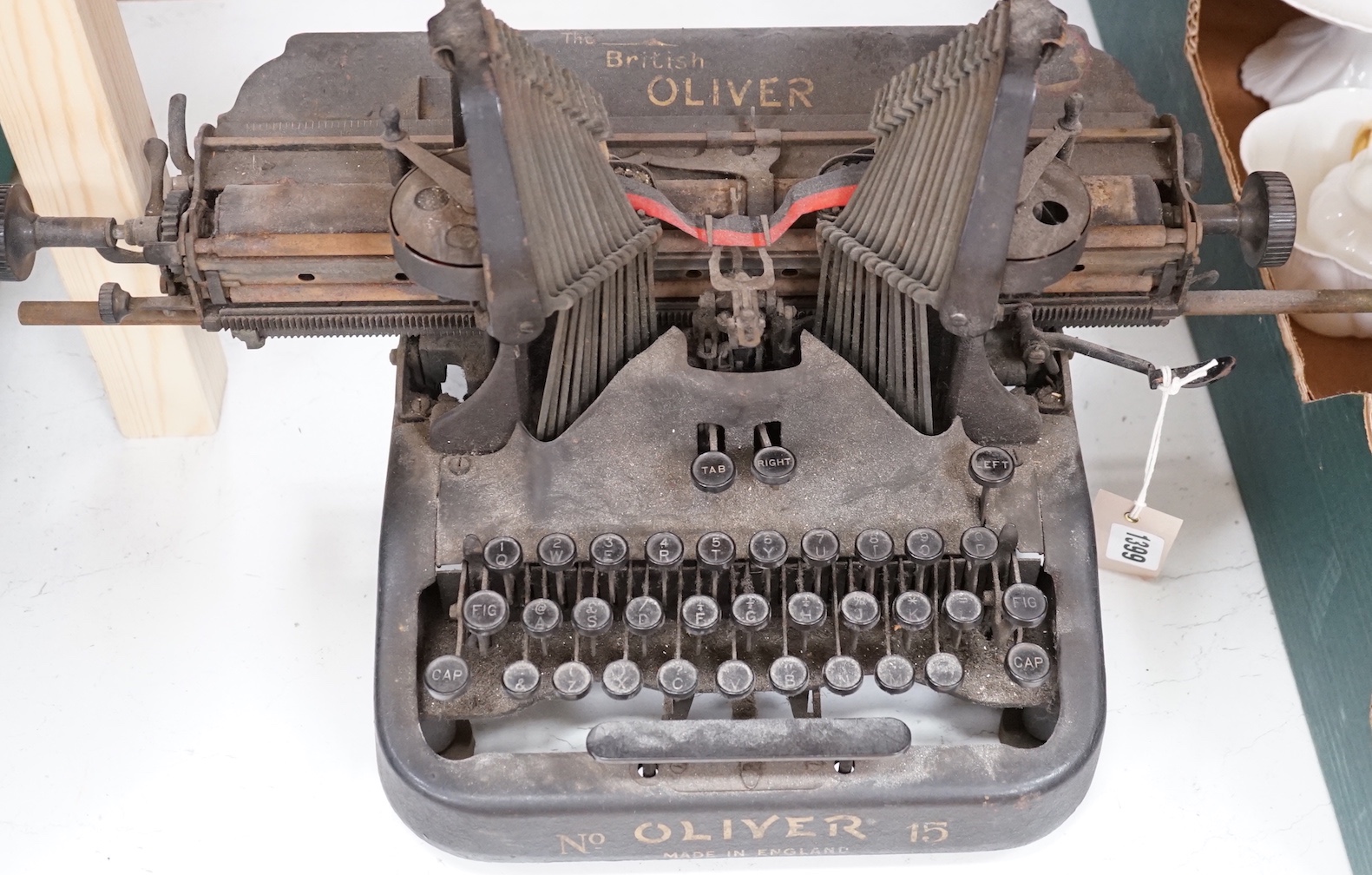 A vintage Oliver typewriter                                                                                                                                                                                                 