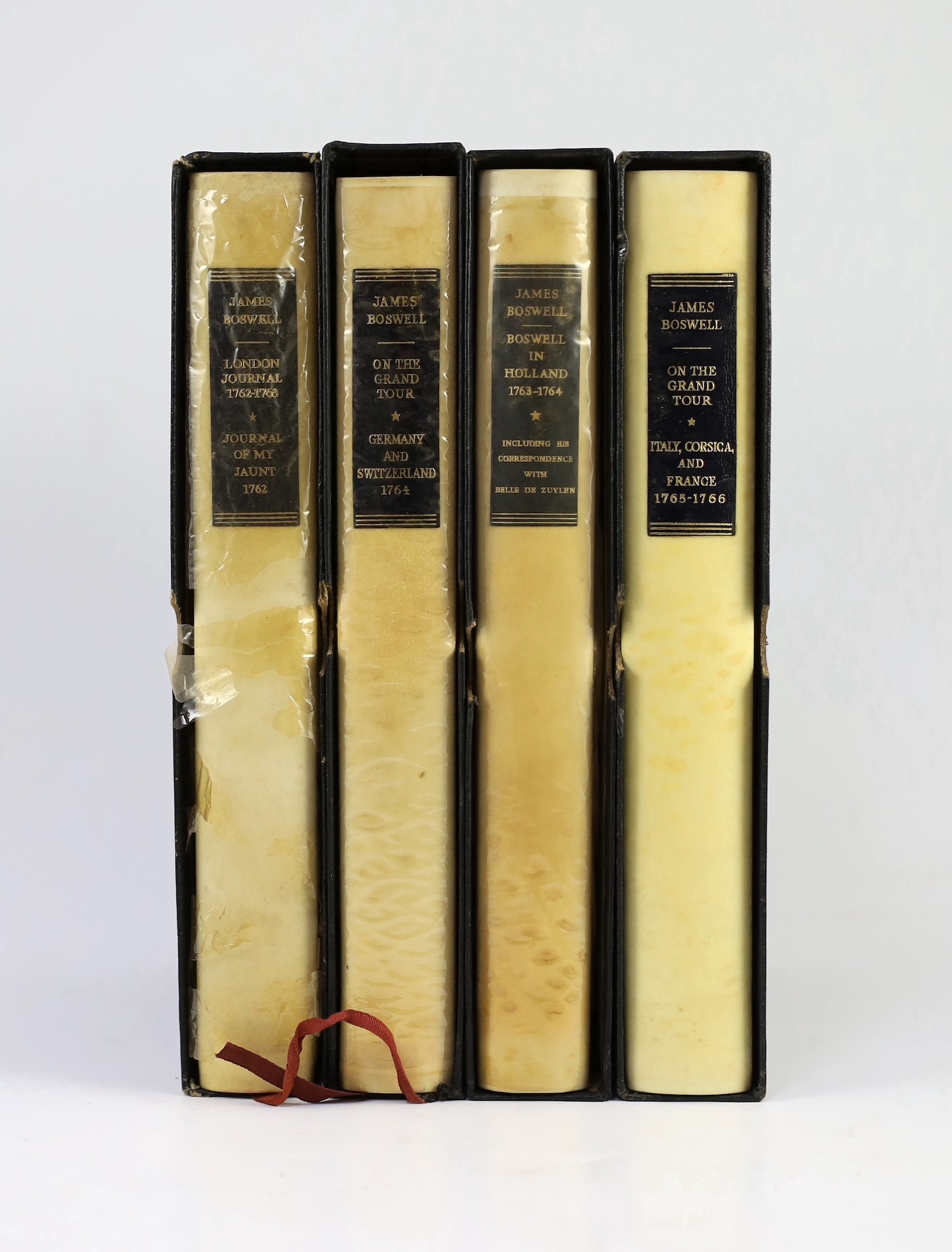 Boswell, James - The Yale Edition of the Private Papers ... Limited Editions, 4 vols, i.e., Boswell's London Journal; Boswell in Holland; Boswell on the Grand Tour; Germany and Switzerland ..., Boswell on the Grand Tour: