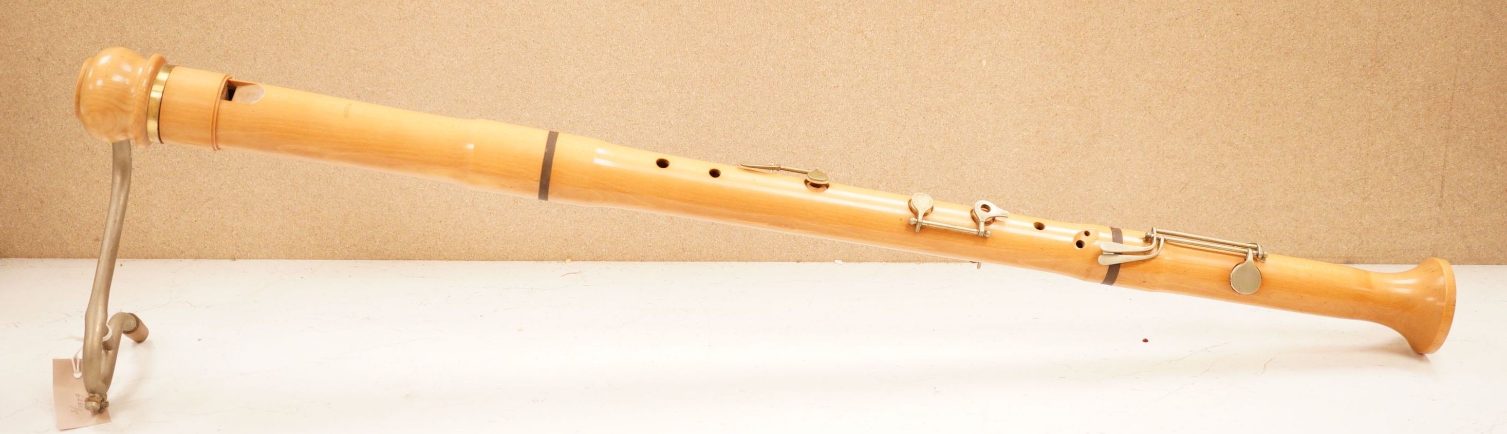 A Moeck bass recorder                                                                                                                                                                                                       