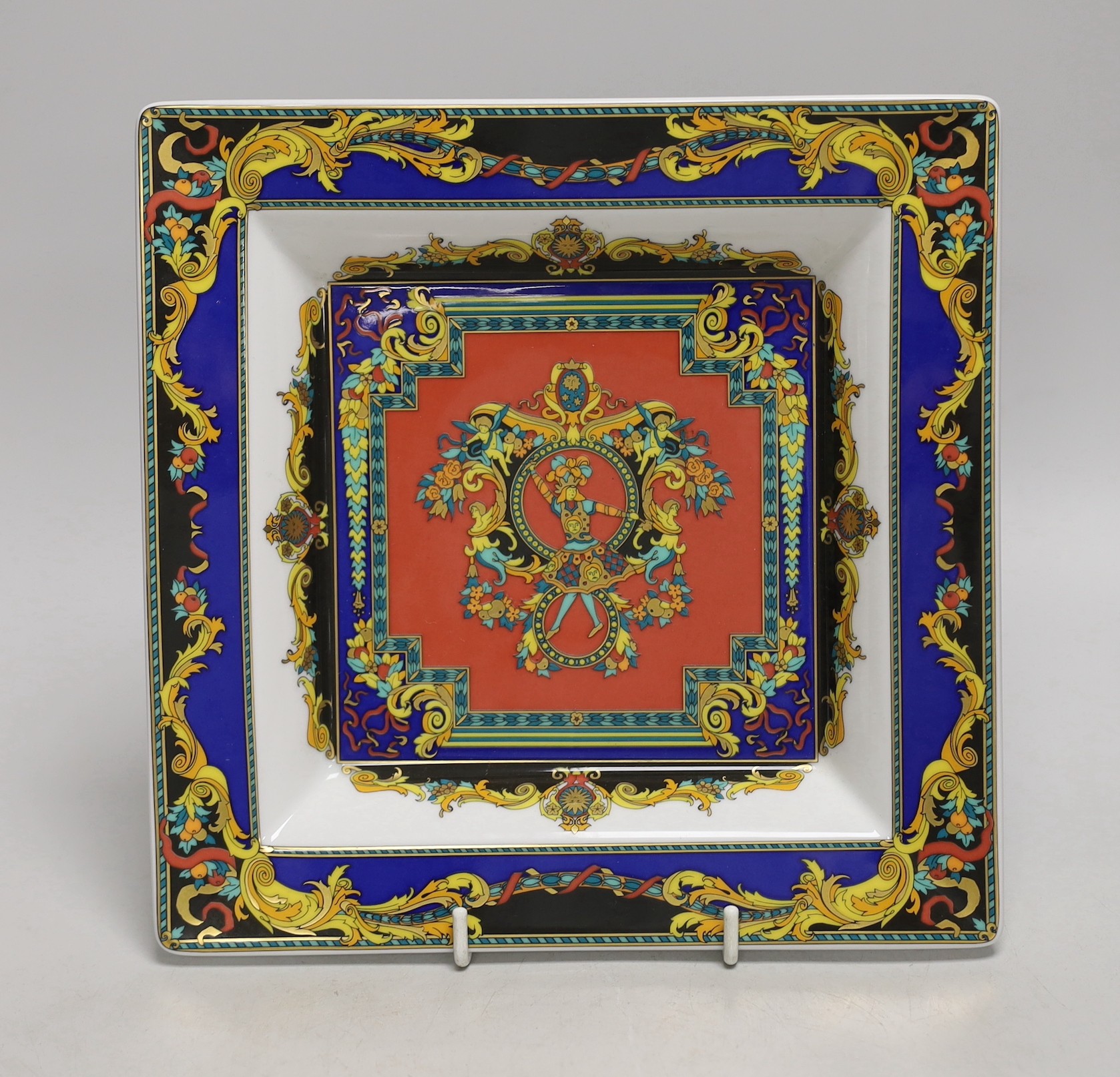 A Versace square bonbon dish, 22cms                                                                                                                                                                                         