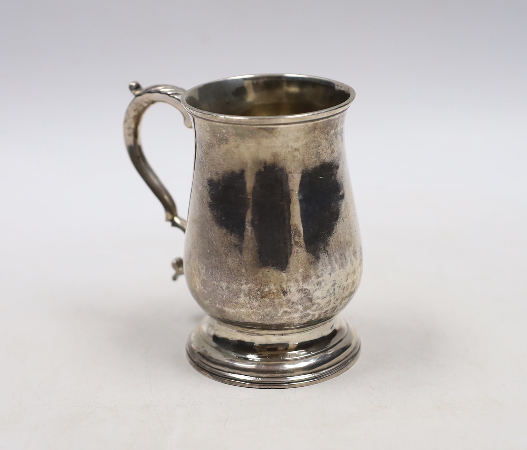 A George III small silver baluster mug, Sutton & Bult, London, 1782, 85mm.                                                                                                                                                  