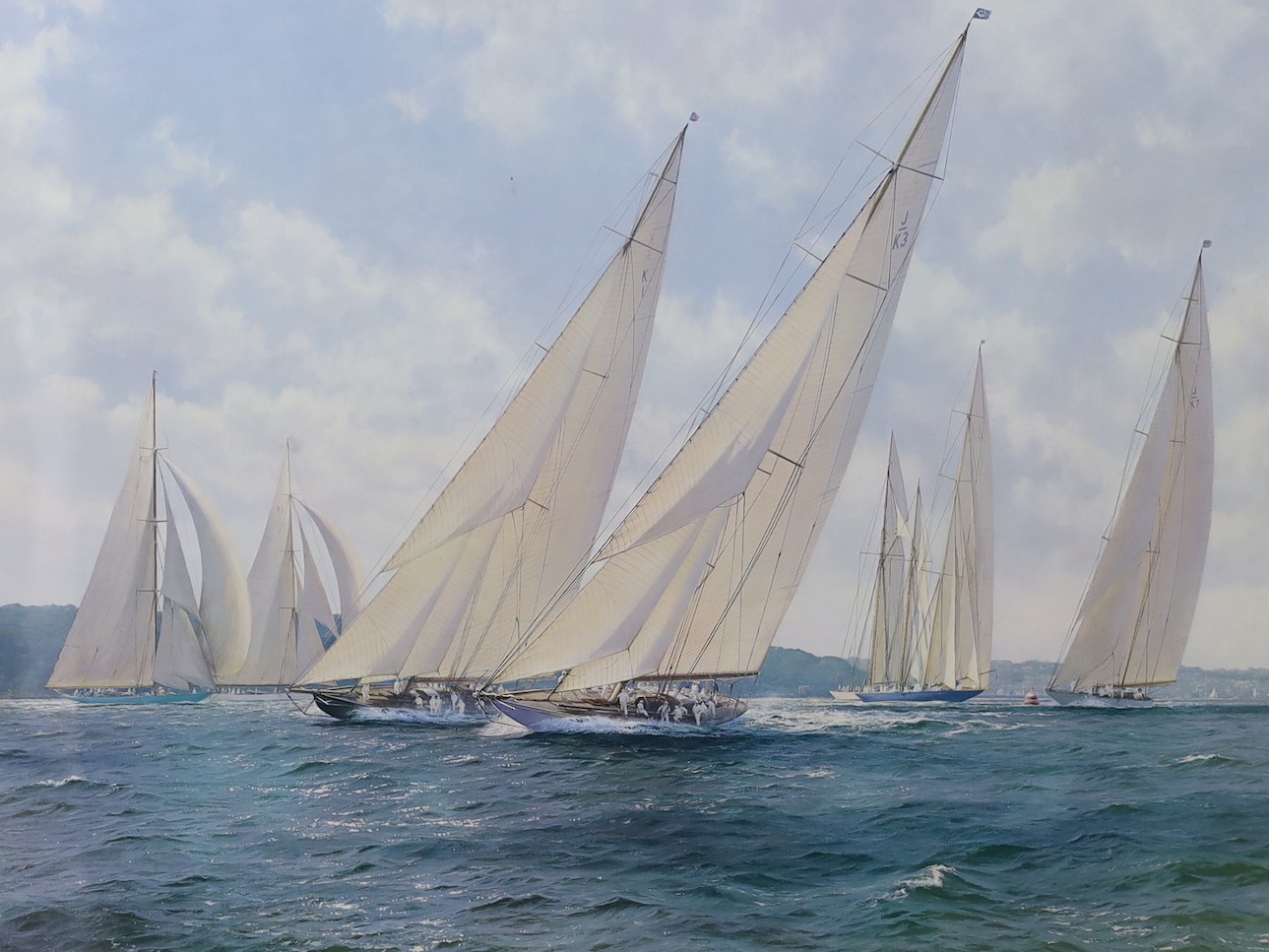 John Steven Dews (1949-), limited edition print, 'The Big Class Race', signed in pencil, 778/950, 60 x 73cm                                                                                                                 