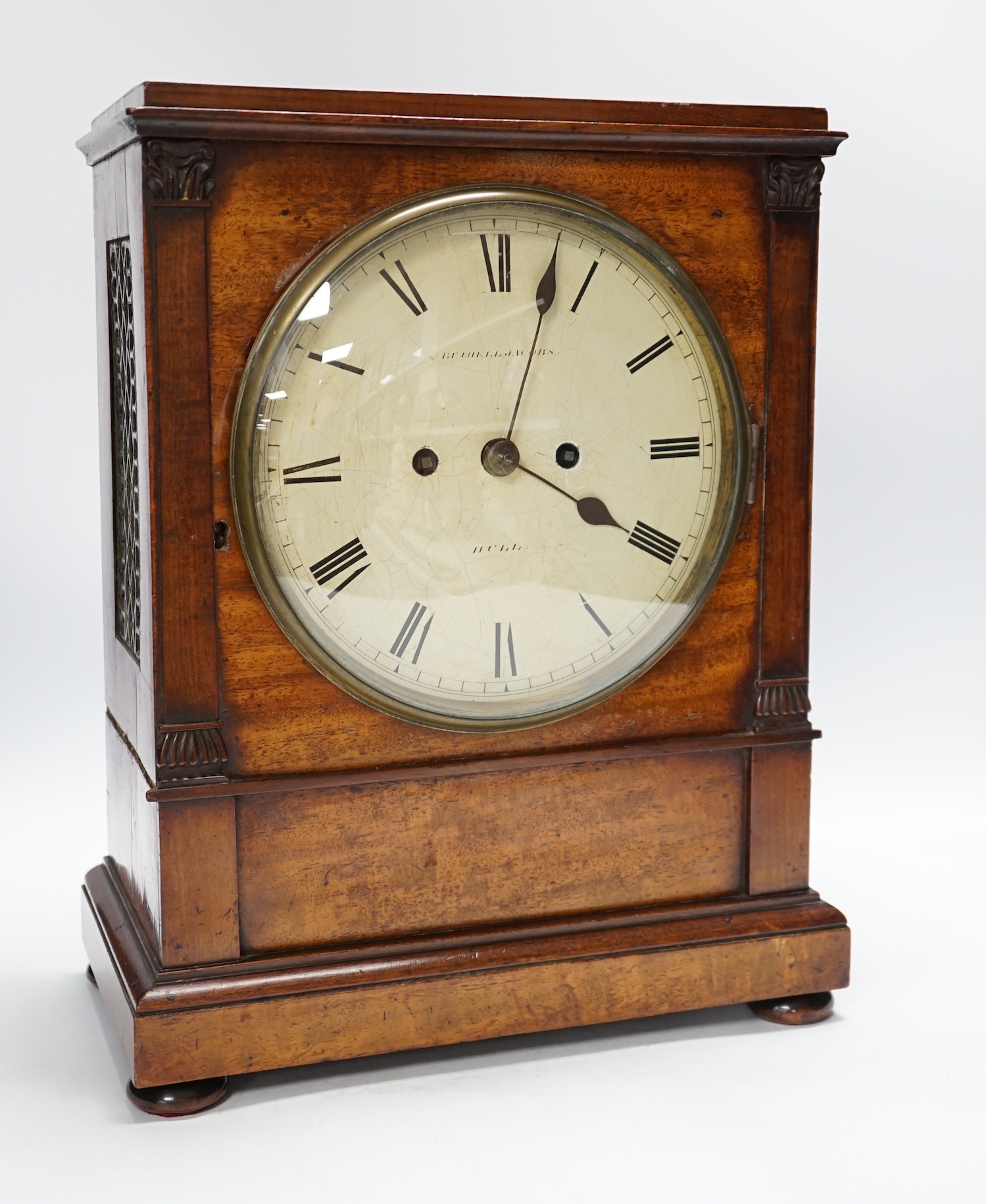 A George IV twin fusee mahogany bracket clock, 40cm                                                                                                                                                                         